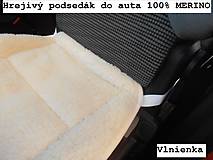Úžitkový textil - RUNO SHOP Hrejivý sedák do auta Ovčie runo Baranček proti prechladnutiu a prehriatiu 100% bavlna sivá - 8917800_