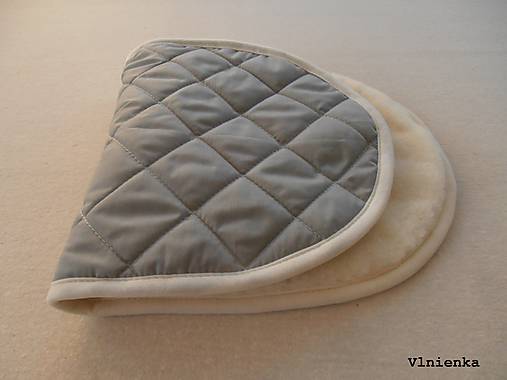 Detský textil - Podložka do vaničky kočíka STOKKE Scoot 100% ovčie rúno MERINO ELEGANT sivý - 8917992_