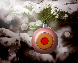 Grafika - Vianočná guľa (grafický obrázok) (vianočné cukrovie) - 8919577_