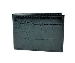 Peňaženky - Kožené púzdro na karty a vizitky, hadina v čiernej farbe - 8925733_