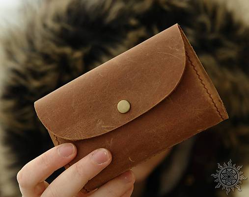  - Malá kožená peňaženka pre Petru - 8926949_