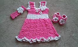 Detské oblečenie - Romantické šaty s čelenkou pre malé parádnice - 8934727_