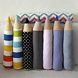 Úžitkový textil - Ceruzky skladom na poslednú chvíľu (pásikavá fialovo-biela, 50 cm - Fialová) - 8943053_