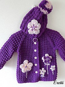 Detské oblečenie - Kabátek fialový a ... - 8951969_