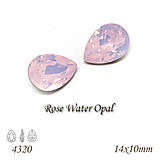 SWAROVSKI® ELEMENTS 4320 Pear Rhinestone - Rose Water Opal, 14x10, bal.1ks