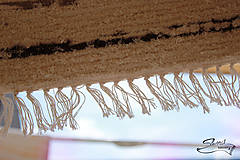 Úžitkový textil - Ručne tkaný koberec KOBERČEKY SLUŠŇÁK 60 cm šírka hnedý - 8955731_