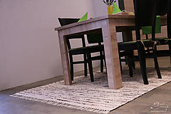 Úžitkový textil - Ručne tkaný koberec KOBERČEKY SLUŠŇÁK 60 cm šírka hnedý - 8955737_
