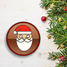 Dekorácie - Vianočná grafická čokoláda (Santa) - 8962344_