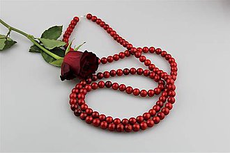 Náhrdelníky - Koral červený náhrdelník extra dlhý- AKCIA! - 8964926_