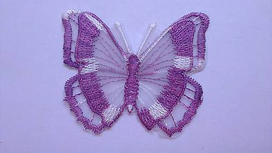 Galantéria - Nášivka Motýľ - svetlofialová - 8963956_