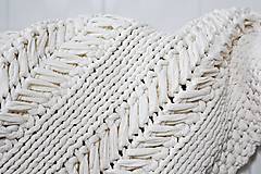 Úžitkový textil - Pletený koberček Natur II - 8971593_