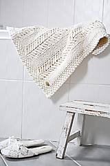 Úžitkový textil - Pletený koberček Natur II - 8971595_