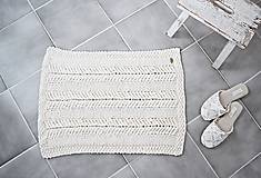 Úžitkový textil - Pletený koberček Natur II - 8971599_