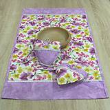 Úžitkový textil - Fialové poľné kvety - obrus obdĺžnik 69x40 - 8972431_