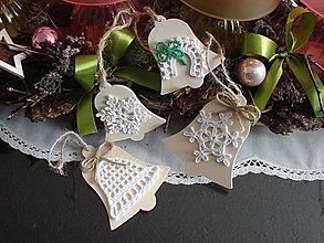 Dekorácie - kolekcia "vianočne drevené ozdoby III." - 8973540_