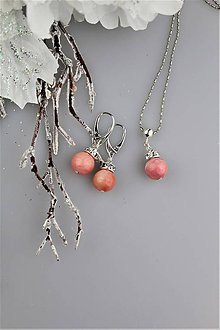 Sady šperkov - Luxusný set náušnice prívesok jadeit Iránsky - 8976496_