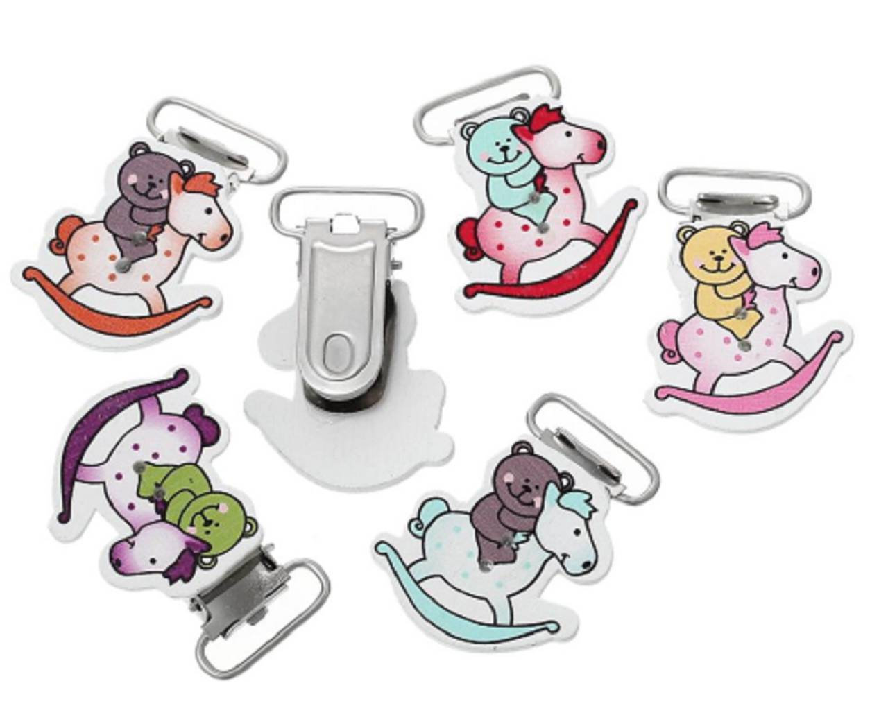 Klip drevený MACKO 4,4 x 3,1 cm