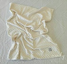 Detský textil - Obojstranné minky deky   (Ivory) - 8987109_