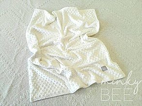Detský textil - Obojstranné minky deky   (White) - 8987121_