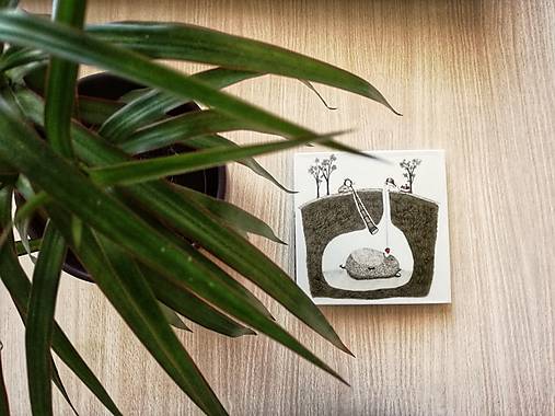 Papiernictvo - Leporelo 13x13 ,,Myška tlusťoška,,  - 8988527_