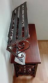 Nábytok - Kovaná súprava - botník s vešiakom (dĺžka 90 cm) - 8995910_