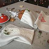 Úžitkový textil - Ľanové vrecko na chlieb a pečivo  (45x30) - 8998953_