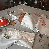 Úžitkový textil - Vrecúško na chlieb z ľanového plátna - 8999191_