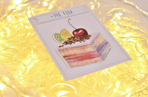 Papiernictvo - Sladký dezert - narodeninové/meninové prianie (Pre TEBA) - 9001041_