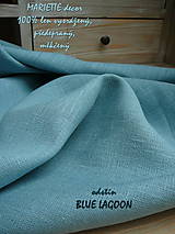Textil - 100% len metráž, 240g/m2...odstín BLUE LAGOON - 9005829_