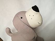 Hračky - Pes sivo - ružový - 9003527_