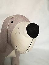 Hračky - Pes sivo - ružový - 9003530_