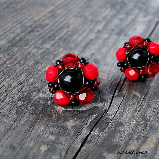 Náušnice - Napichovačky POPPIES - 9007012_