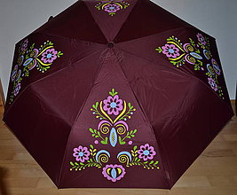 Iné doplnky - Ručne maľovaný dáždnik - folk - 9012536_