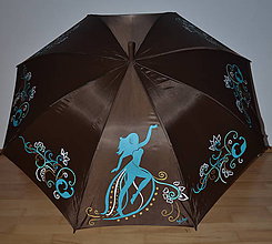 Iné doplnky - Ručne maľovaný dáždnik - orientalný vzor - 9012565_