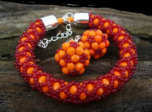 Sady šperkov - RED ORANGE - 9016892_