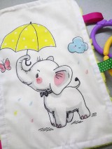 Hračky - Mojkáčik sloník s dáždnikom  (Modrá) - 9024051_