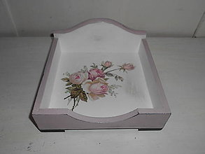 Dekorácie - Romantická krabička na servítky - 9023532_