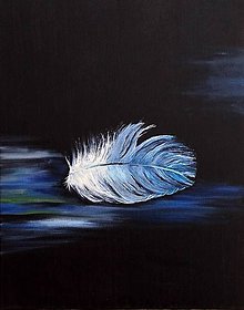 Obrazy - Feather in blue - 9026064_