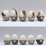 Dekorácie - Mini košíčky na vajíčka (100% biobavlna), 5 ks - 9034846_