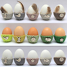 Dekorácie - Mini košíčky na vajíčka (100% biobavlna), 5 ks - 9034466_