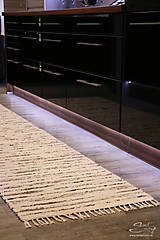 Úžitkový textil - Ručne tkaný koberec KOBERČEKY SLUŠŇÁK 100 cm šírka hnedý - 9033936_