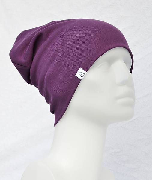 Detské čiapky - Čiapka Elastic fialová tmavá - 9036724_