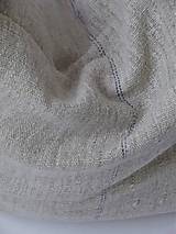 Úžitkový textil - Meditačný vankúš z ručne tkaného plátna - 9034250_