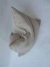 Úžitkový textil - Meditačný vankúš z ručne tkaného plátna - 9034296_