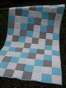 Detský textil - deka do postieľky Tyrkys (120*200cm) - 9037091_
