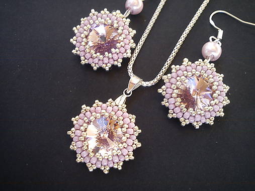 Sady šperkov - Sada Iris-Swarovski/Ag 925 - 9046661_