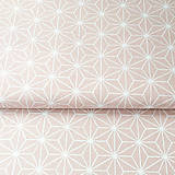 Textil - ružové origami; 100 % bavlna Francúzsko, šírka 160 cm, cena za 0,5 m - 9048134_