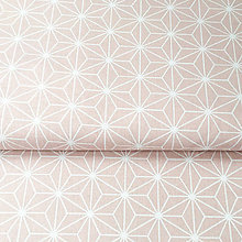 Textil - ružové origami; 100 % bavlna Francúzsko, šírka 160 cm, cena za 0,5 m - 9048134_