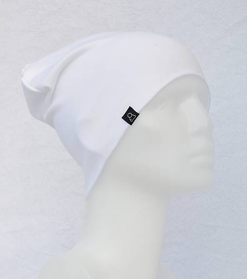 Detské čiapky - Čiapka Elastic biela - 9048167_