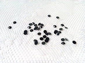 Korálky - Swarovski nalepovacie štrasy 4mm - čierne - 9051866_